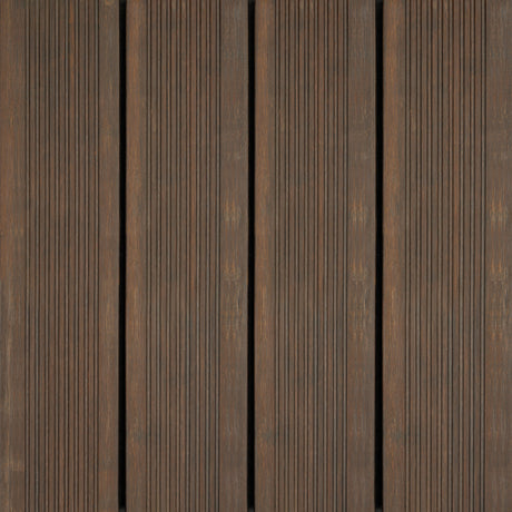 X-treme Terrassendiele - Zweiseitig - Dunkelbraun - Clip - 3 x 13,7 x 185 cm