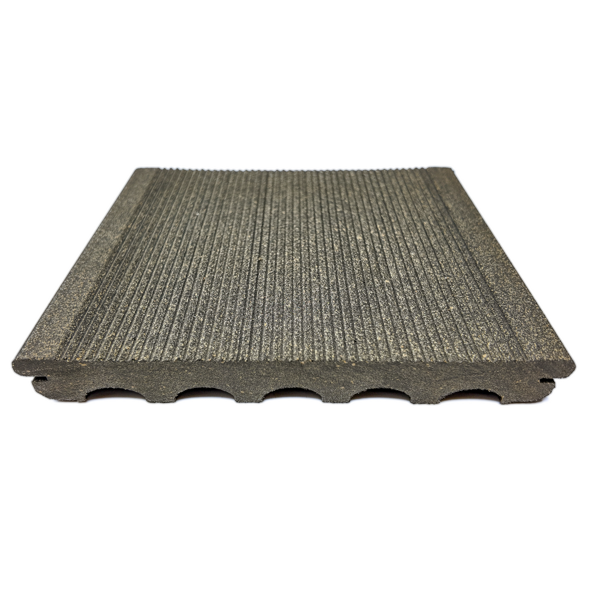 Terrassendiele - Strukturiert - Grau - Clip - 2,1 x 18 x 300 cm