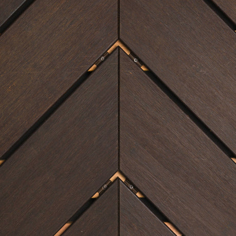 Terrassendiele - Glatt - Dunkelbraun - Ungarische Spitze - 2 x 13,7 x 70,3 cm